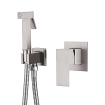 Смеситель ABBER Daheim AF8225SP с гигиеническим душем, сатин