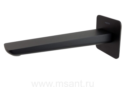 Излив для ванны 190 мм AQUATEK, матовый черный AQ1041MB ВЕГА 