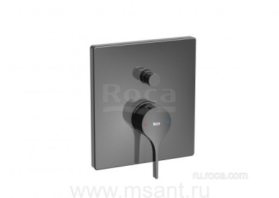 Смеситель Roca Insignia для ванны-душа скрытого монтажа, PVD, titanium black 5A0B3ACN0
