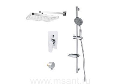 Комплект для душа Aquatek Вега AQ1074CR 4 в 1 AQ1046CR+AQ2081CR+AQ2454CR+AQ2011CR