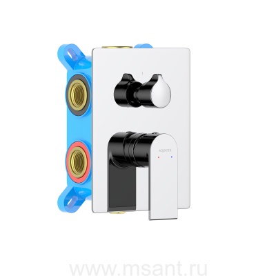 Смеситель для ванны 3 режима (внешняя и скрытая часть) AQUATEK AQ1447CR ЛИРА