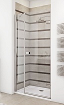 Душевая дверь в нишу GuteWetter Trend Door GK-862BP правая 135 см стекло бесцветное Two, профиль хром