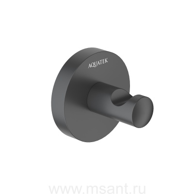 Крючок AQUATEK, матовый черный AQ4201MB ОБЕРОН