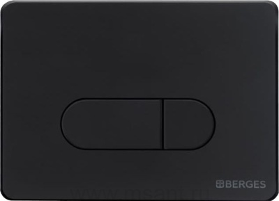 Кнопка смыва Berges Novum D5 чёрный, матовый