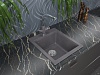 Мойка кухонная Paulmark Leer PM104249-DG графит