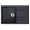 Мойкa MIXLINE ML-GM19 с крылом, антрацит (343), 750*500*200мм