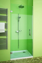 Душевая дверь в нишу GuteWetter Lux Door GK-001 левая 85 см стекло бесцветное, фурнитура хром