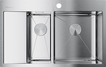Мойка кухонная Omoikiri Akisame 78-2-IN-R нержавеющая сталь