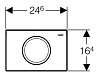 Кнопка смыва Geberit Delta 11 115.120.46.1 хром матовый