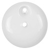 Раковина накладная Azario 480х480х95 круглая, белый глянец