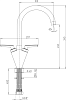 Смеситель Paini Neptune 64CR572NPKM для кухонной мойки