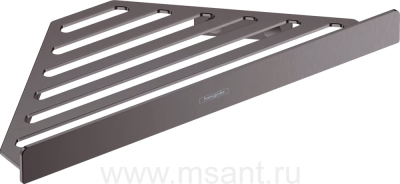 Полка Hansgrohe AddStoris 41741340 угловая, шлифованный черный хром