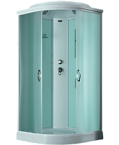 Timo eco ТЕ-0701 Р душевая кабина 100*100*218, турецкая баня хамам, стульчик прозрачный