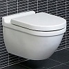 Унитаз подвесной Duravit Starck 3 45270900A1 безободковый в комплекте с крышкой сиденьем