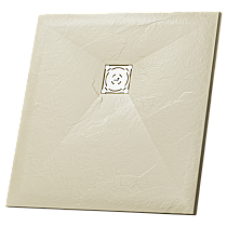 Душевой поддон квадратный RGW ST-Be Бежевый (900x900)