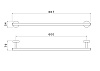 Полотенцедержатель 600 мм Aquatek AQ4214CR ОБЕРОН