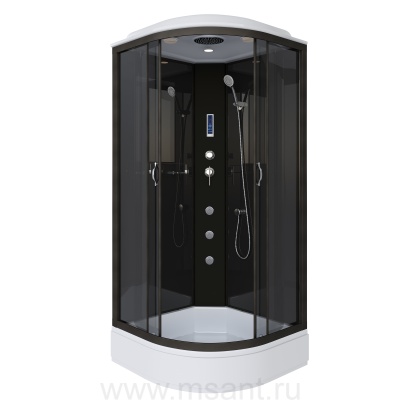 Душевая кабина Niagara Classic NG-6501-14F (90х90х215) средний поддон(26см),черный,стекло тонированное