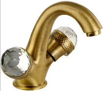 Смеситель Migliore Axo Swarovski ML.AXO-634F.BR для раковины, бронза