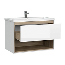 Тумба под раковину подвесная Cersanit LOUNA 80 для COMO 80 белый
