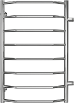 Полотенцесушитель водяной Terminus Виктория П8 500x800 с боковым подключением 500