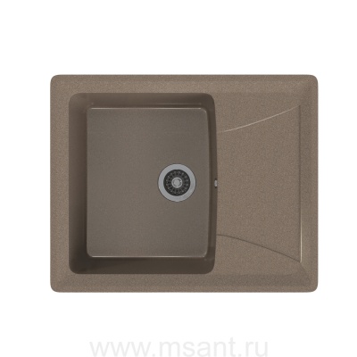 Мойкa MIXLINE ML-GMS03 СТАНДАРТ с крылом, терракот (307), 605*495*190мм