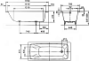 Стальная ванна Kaldewei Cayono 749 170x70 с покрытием Easy-Clean