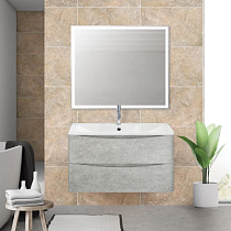 Мебель для ванной BelBagno Acqua 100 подвесная, cemento verona grigio
