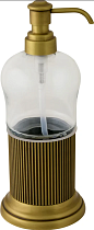 Дозатор Migliore Fortuna стекло, бронза