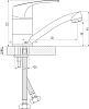 Смеситель Rossinka D D40-22 для кухонной мойки