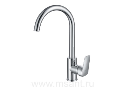 Смеситель для кухни AQUATEK (полукруглый излив) AQ1082CR ВЕГА 