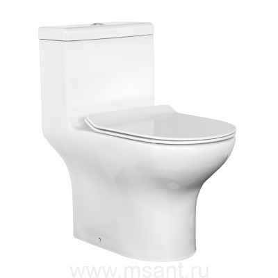 Унитаз моноблок безободковый Comforty CF41083OP