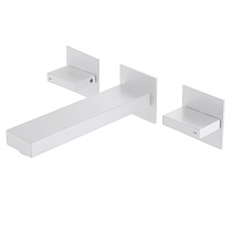 Смеситель ABBER Daheim AF82122W для раковины скрытого монтажа, белый матовый