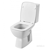 Унитаз-компакт Santek Нео Лайт 1WH302471 прямой выпуск, двухрежимная арматура, сиденье дюропласт