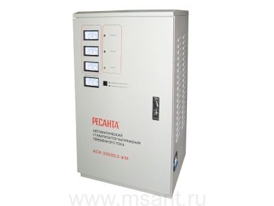 Трехфазный стабилизатор электромеханического типа РЕСАНТА ACH-20000/3-ЭМ