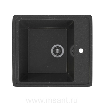 Мойкa MIXLINE ML-GMS10 СТАНДАРТ прямоугольная, черный (308), 460*505*190мм