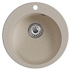 Мойкa MIXLINE ML-GM13 круглая, бежевая (328), 495мм (глуб. чаши 200)