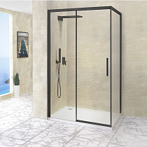 Душевой уголок RGW Leipzig LE-41 120x100x195 профиль черный, стекло прозрачное