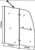 Шторка на ванну Grossman GR-102