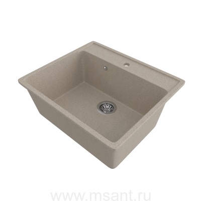 Мойкa MIXLINE ML-GMS21 СТАНДАРТ прямоугольная, песочный (302), 565*505*200мм