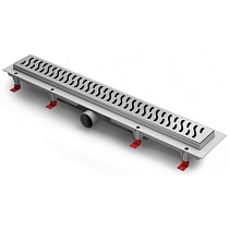 Душевой лоток AZARIO D40 Harmony 750 мм, боковой слив, пластиковый, решетка из нержавеющей стали (AZ-CH 750 H)