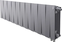 Радиатор биметаллический Royal Thermo Piano Forte 300 VDR silver satin, 20 секций