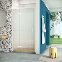 Дверь в душевой проем Vegas Glass AFP Retta 120 01 Moru L, профиль белый, стекло Moru