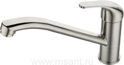 Смеситель Milardo Meal M02BNR0M05 для кухонной мойки, сатин