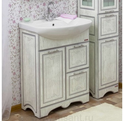 Тумба Sanflor Адель 65 (Б/Пc) раковина Стелла 65