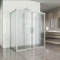 Душевой уголок Kubele DE019R4U-MAT-MT 140х90 см, профиль матовый хром