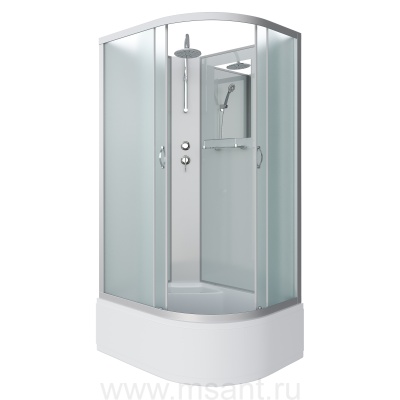 Душевая кабина Niagara Classic NG-2310-14LBKT (120х80х210) высокий поддон(40см),стекло матовое 