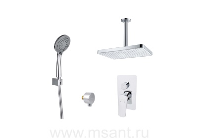 Комплект для душа Aquatek Вега AQ1073CR 4 в 1 AQ1046CR+AQ2071CR+AQ2454CR+AQ2010CR