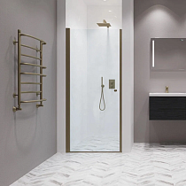 Душевая дверь в нишу Kubele DE020 DE020D601-CLN-BR-60х200 60, профиль бронза светлая