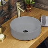 Раковина Azario накладная 346x346x114 цвет светло-серый матовый
