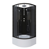 Душевая кабина Niagara Classic NG-6508-14BKT (90х90х210) высокий поддон(40см),черный,стекло тонированное